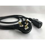 Cable Power Interlock X 1.50mts Certificado Iram Pc Tv Ups