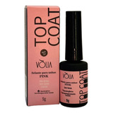 Top Coat Selante Volia 9g Rosa Pink P/ Unhas Gel Alto Brilho