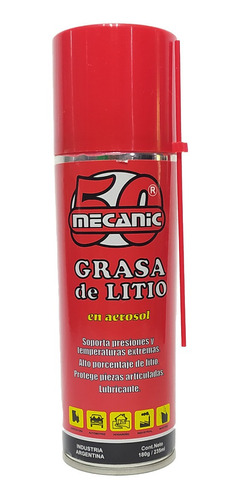 Grasa Extra Litio Aerosol Lubricante 180g 235ml