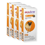 Bravecto Combo 4 Unid 250 Mg Comprimido Cães 4,5 A 10 Kg