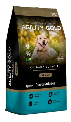 Alimento Agility Gold Cuidado Especial Obesidad Para Perro Adulto