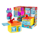 Kit Cozinha Infantil De Brinquedo Completa Sai Água Talheres