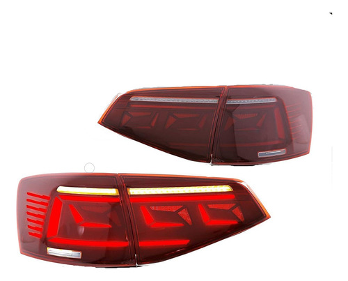 Calaveras Smoke Full Led Jetta Vw  2015 -2018 Secuenciales 