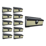 Pack X10 Foco Exterior Luz Led Solar Focos Solares 100w 