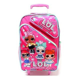 Mochila Infantil Boneca Lol Surprise Rodinhas Tam G Meninas Cor Rosa