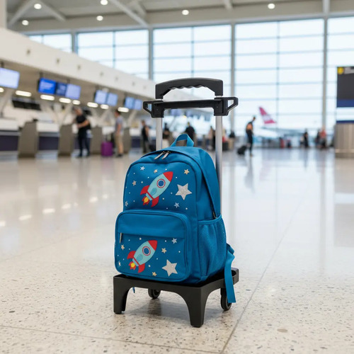 Carrinho Escolar 40cm C\u002Ftrava Rodinha Para Mochila Infantil | Parcelamento sem juros