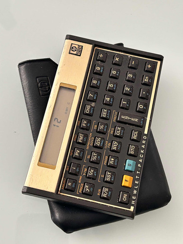 Calculadora Hp 12c Gold Made In Singapore Serial 3407s00657