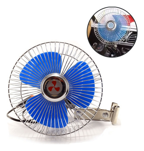 Ventilador Giratorio 12v 24v Auto Camioneta 6 Pulgadas PLG