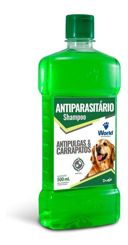 Shampoo Para Cães Antiparasitário Antipulgas Carrapato 500ml