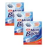 Kit Com 3 Mon Bijou Limpa Máquinas Lavar Roupa 80g