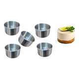 Moldes Mini Pastel Choco Flan Gelatina Aluminio 5pzs De 8 Cm