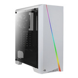 Gab Aerocool Cylon Crist Templado, Blanco Atx/rgb