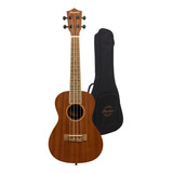 Ukelele Tenor Bamboo Sapele Con Funda Acolchada