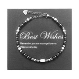 Pulsera De Obsidiana Zzm Para Mujer/hombre