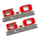 2 Emblemas 5.0 High Performance Accesorios Tuning Car Sport 