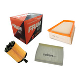 Kit Filtros P/ Vw Suran 1.9 Sdi - Aire Aceite Habitáculo