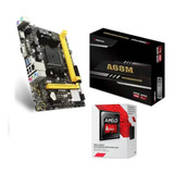 Kit Placa Mae Mb Biostar Fm2/+ A68mhe A4 6300 + 4gb Memoria