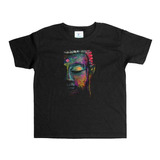 Remera Negra Buda Art#36