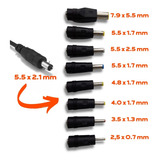 Set Adaptadores Multiconector Energía Universal 5.5x2.1mm