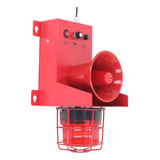 Alarma De Sonido Industrial, 60 W, 130 Db, Ip65, Led Estrobo