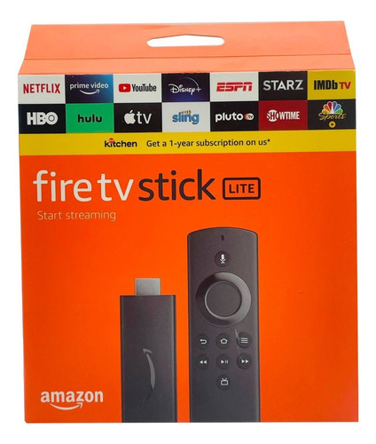 Amazon Fire Tv Stick Lite Full Hd 8gb Preto 1gb Memória Ram