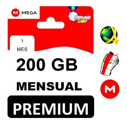 Cuentas Premium Mega 1 Mes 200 Gigas Envió Inmediato.
