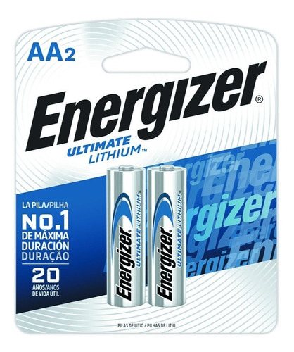 Pilas Litio Aa Energizer Ultimate Lithium 2 Unidades 1.5v