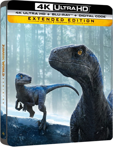 Jurassic World Dominion Blu-ray 4k Steelbook Import Nuevo 