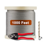 Cable De Acero Inoxidable T316 1/8puLG 1000ft