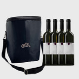 Bolsa Porta Vinho Termico 4 Garrafas Personalizado 20 Pçs