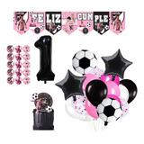 Pack Globos Inter Miami Numero Toppers Stickers