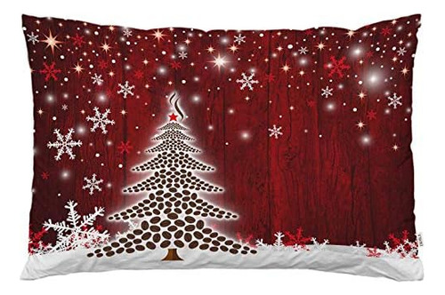 Funda De Almohada Cojín De Árbol De Navidad, Copo De ...