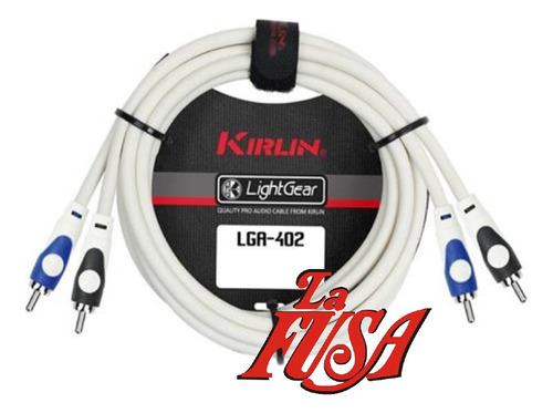 Cable P/audio Rca A Rca Kirlin Lga402-10ft 3m Estéreo Ofc