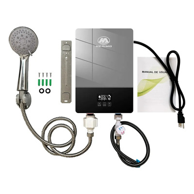 Heaimo Calentador De Agua Eléctrico Instantáneo Sin Tanque 5000 W Calentador Agua Calentador Paso Digital Compacto Seguro Eficiente Para Hogar Baño Cocina | Envío gratis