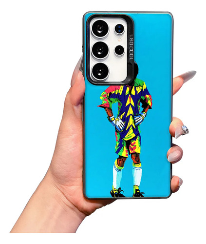 Funda Compatible Con A55,s25ultra,s26,a37 Y Varios Modelos Diseño Camiseta Futbolista Uniforme Deportivo Calzado Fútbol