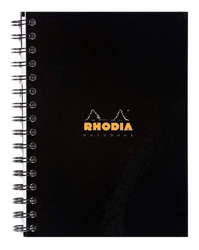 Caderno Espiral A5 90g Note Book Rhodia Capa Dura 