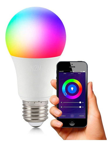 Lampara Led Rgb 12w Smart Wifi Celular E27