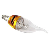 Ampolleta Led Calida Dorada Tipo Vela 3 Watts E14