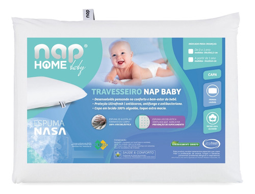 Travesseiro Nap Nasa Recém Nascido Baby Confort Antialérgico