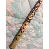 Flauta Artesanal Guatemalteca En Madera
