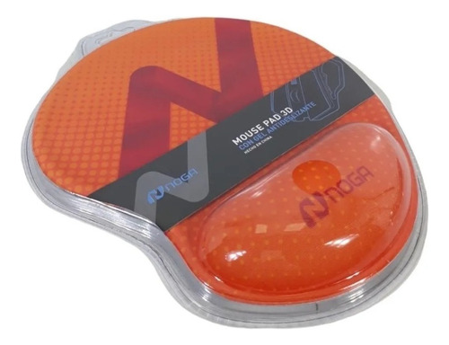 Mouse Pad Noganet 3d Con Gel Antideslizante Varios Colores Color Naranja