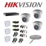 Kit De 3 Camaras De Seguridad Hikvision Hd 720 Dvr 8 Canales