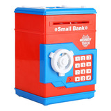 Niños Piggy Bank Moneda Cajero Automático Juguete Rojo Azul