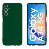 Capa Capinha Case Aveludada + Película 3d Para Galaxy A34 5g