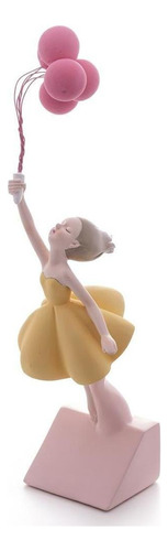 Figura Decorativa Wolff Boneca Com Balões 9,5cm X 33cm