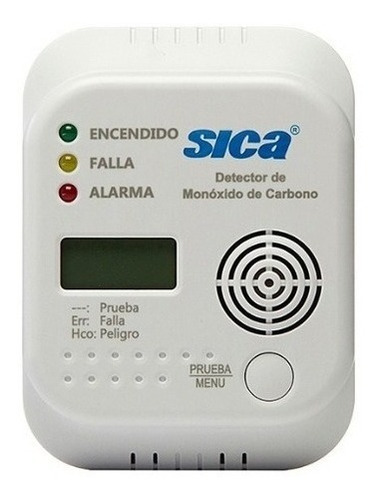 Sensor Detector De Monóxido De Carbono Sica Display Lcd