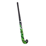 Palo Hockey Adulto Fibra Vidrio Carbono Scoop Stick 37.5 Color Negro/verde Talle 37.5
