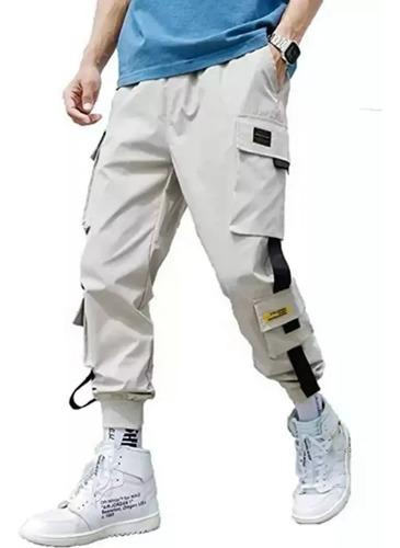 Joggers Hombre Cargo Pantalones Streetwear Estilo Coreano