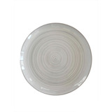 Platos Playos De Porcelana  Set X 6 Unidades Octubredeco