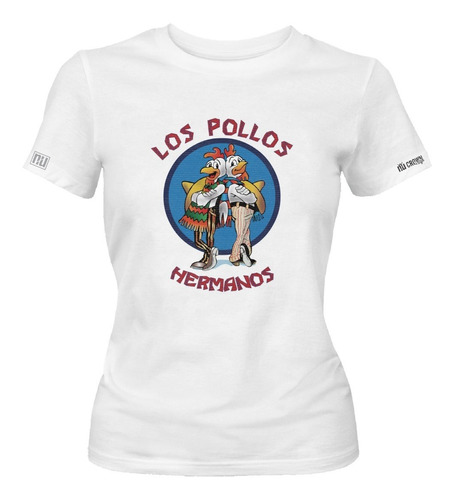 Camiseta Estampada Los Pollos Hermanos Dama Mujer Idk